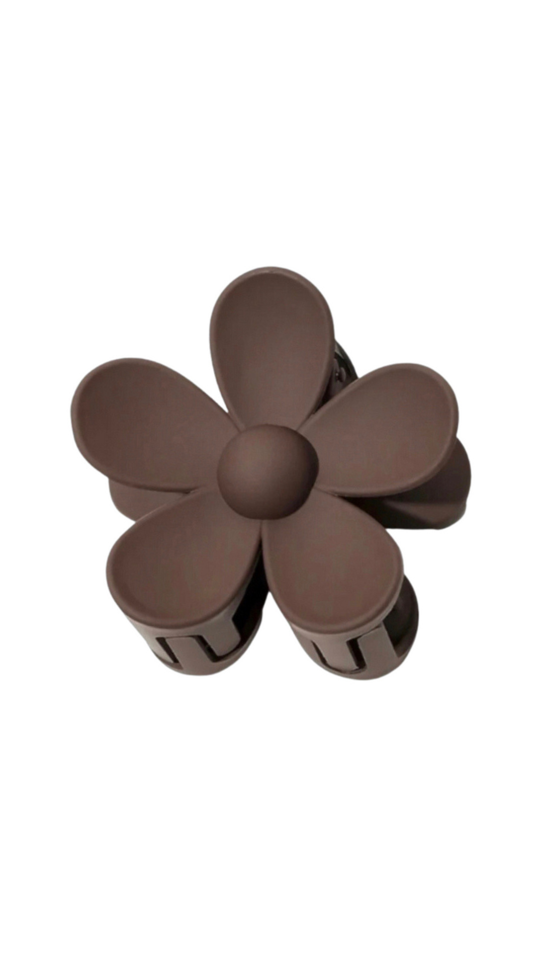 DAISY HAIR CLIP CHOCOLATE