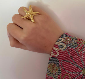 Starfish Ring Gold