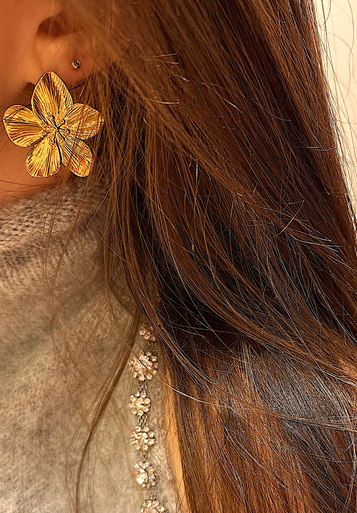 Flower Earring Gold