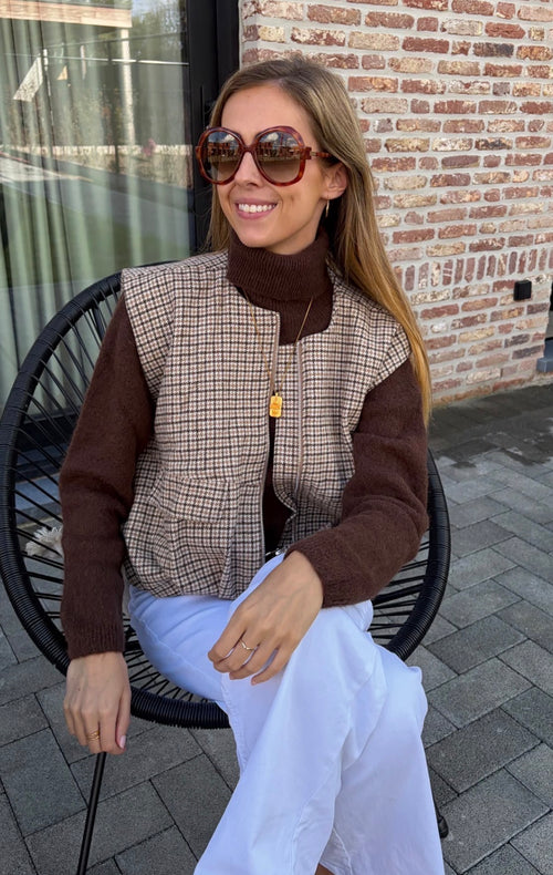 Babette Knit - Chocolade Bruin