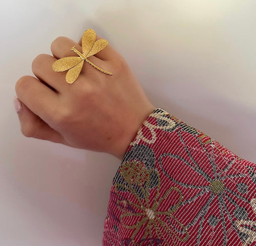 Libelle Ring Gold