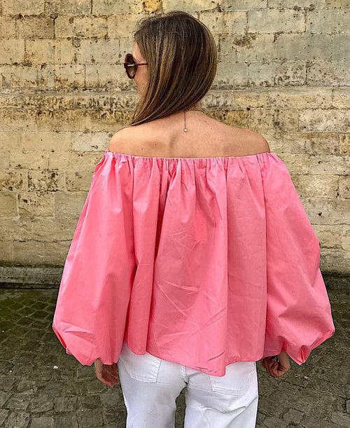 Juliette off shoulder blouse - roze