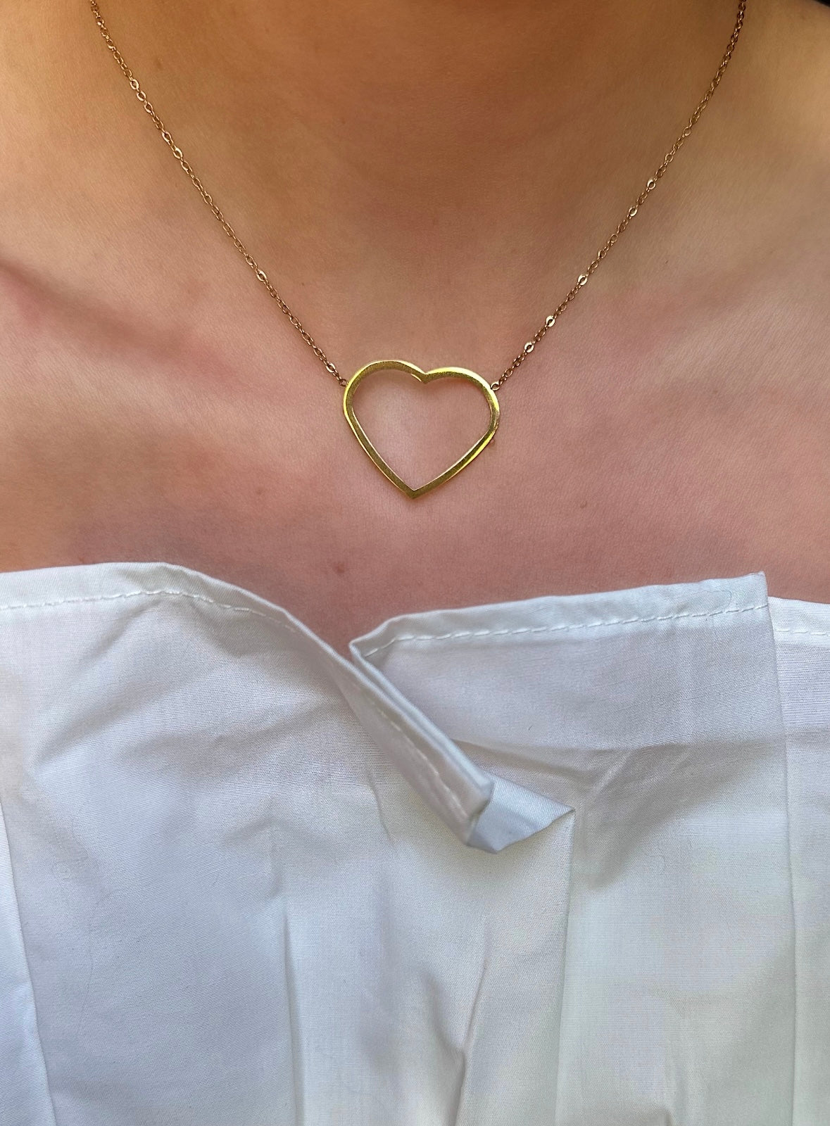 Heart Necklace Gold