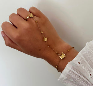 Handchain Butterfly Gold