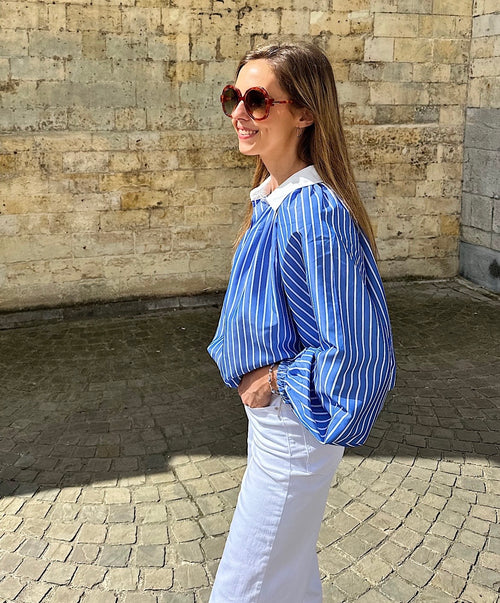 Charlotta Blouse - blauw