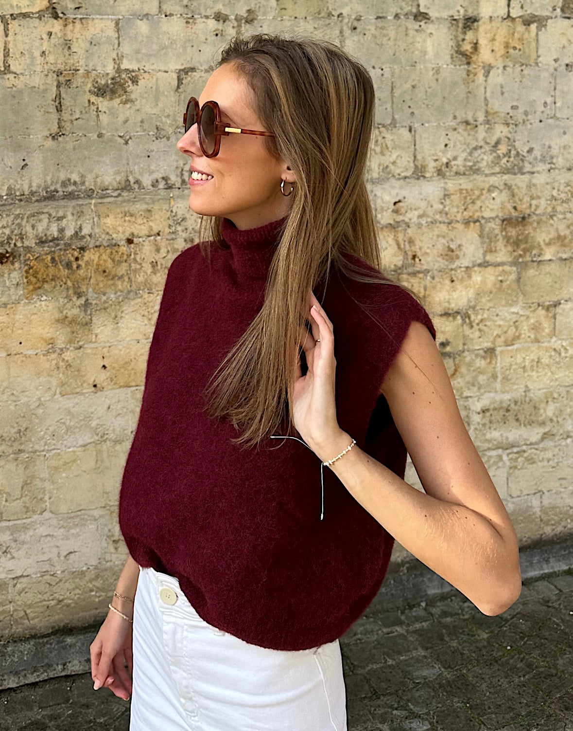 Turtleneck Sweater - Bordeaux