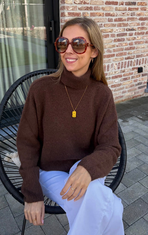 Babette Knit - Chocolade Bruin