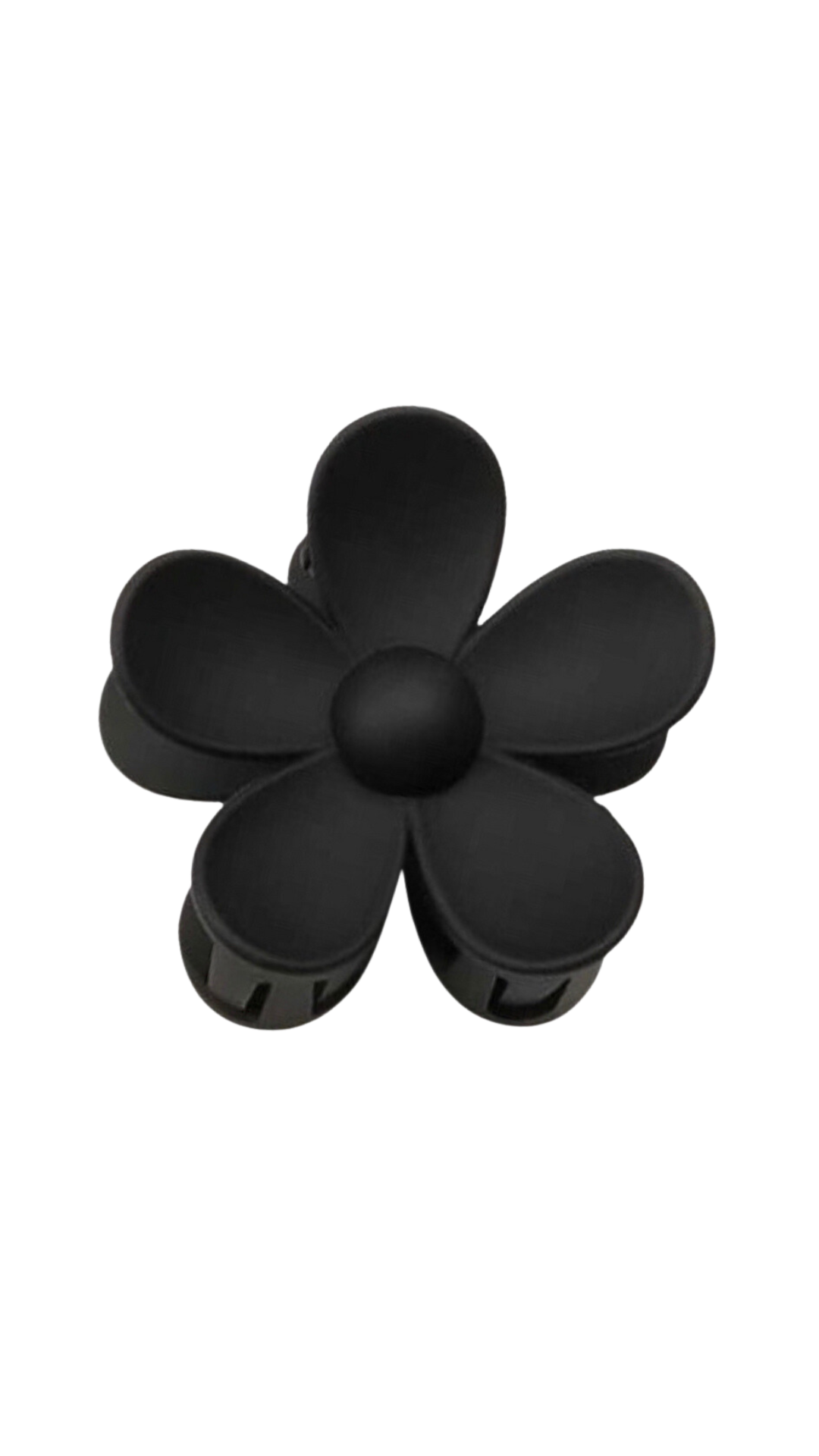 DAISY HAIR CLIP BLACK