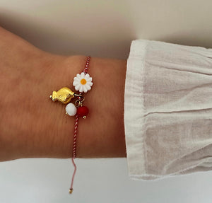 Handmade Flower Bracelet Gold