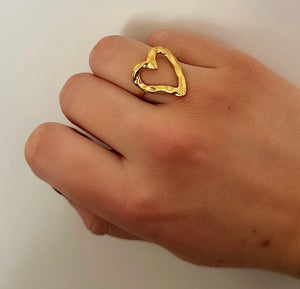 Heart Ring Gold