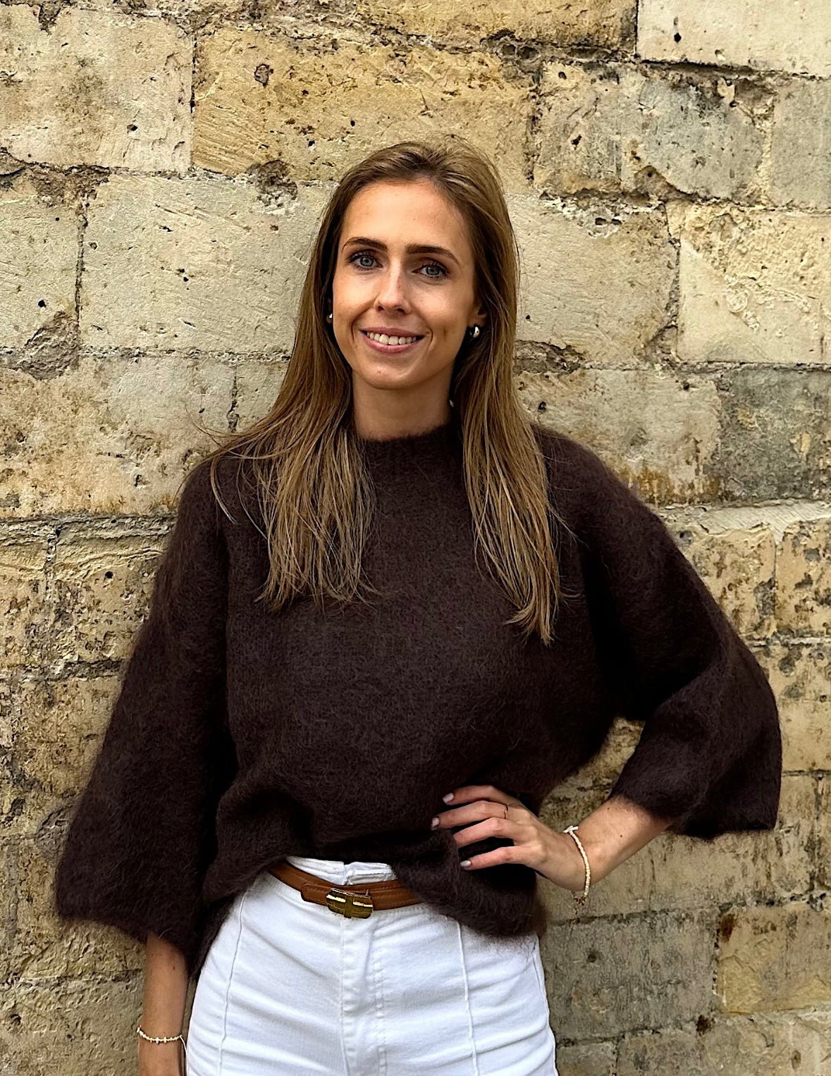 Mohair Trui Estelle - Chocolate