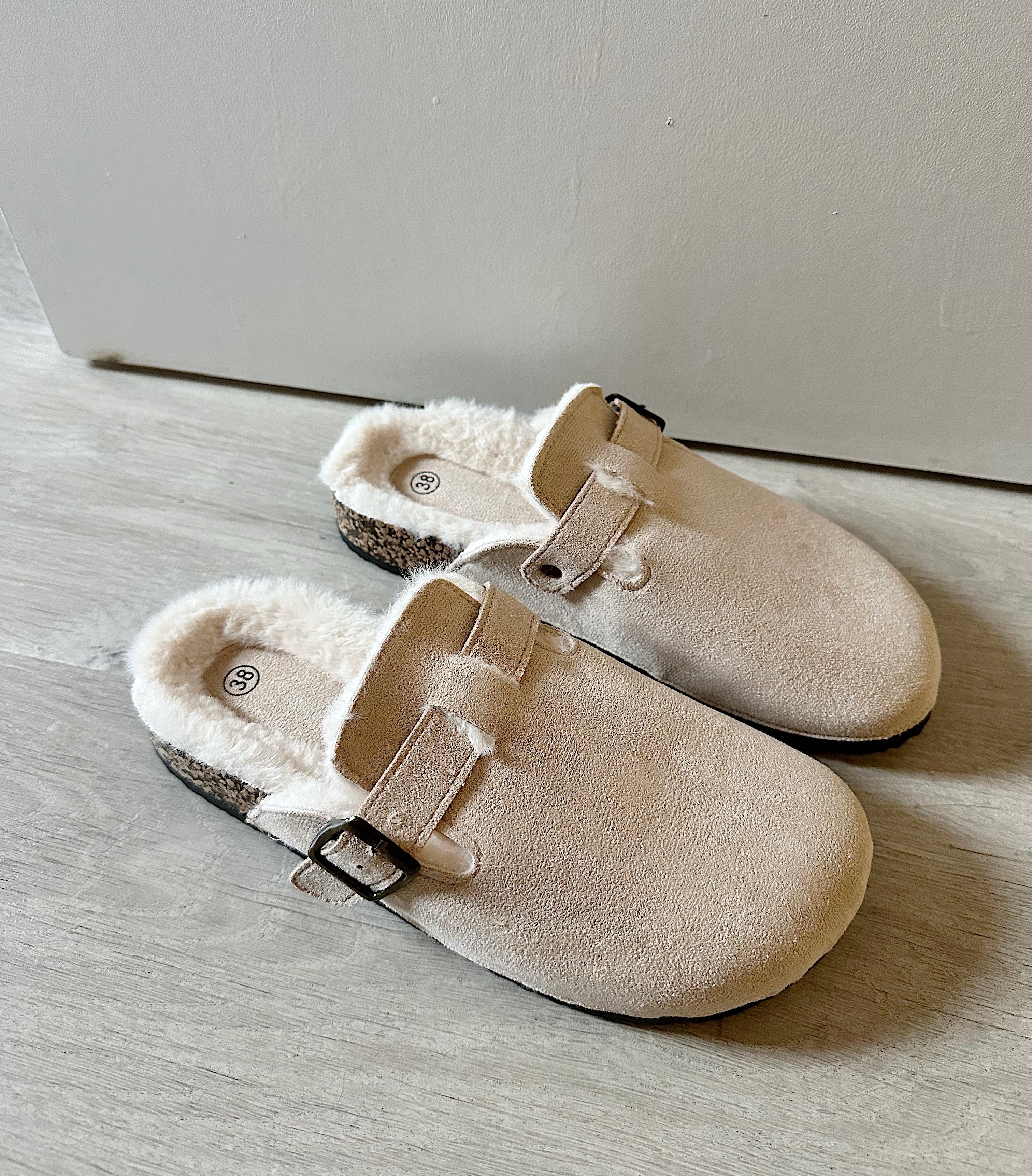 SUEDE LOAFERS BEIGE