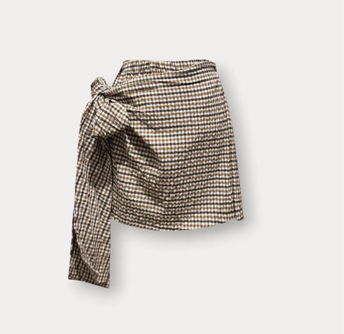 Mona Skirt - Beige/Choco