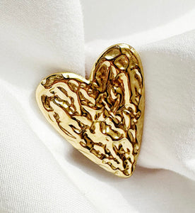 Big Heart Earring Gold