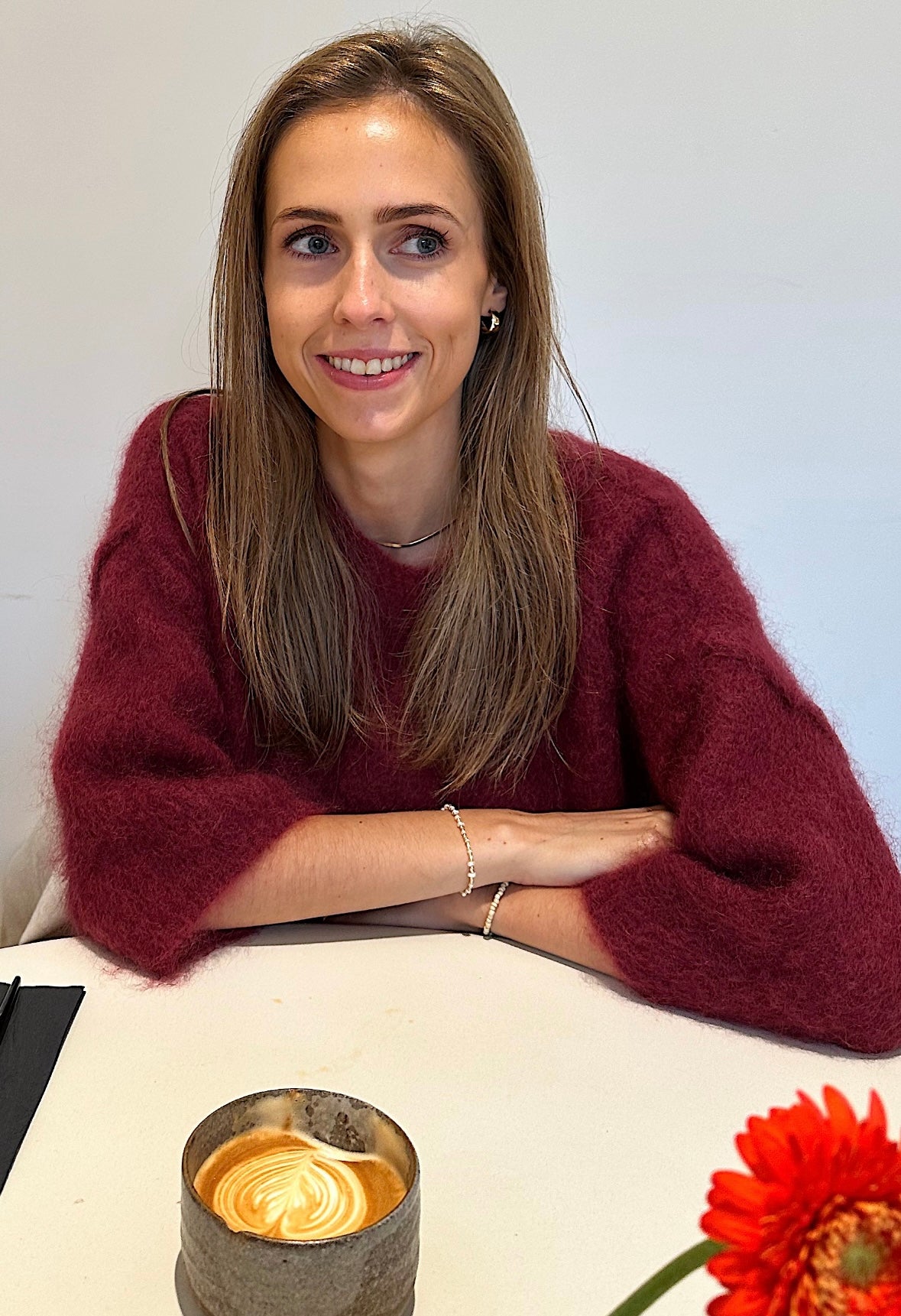 Mohair Trui Estelle - Bordeaux