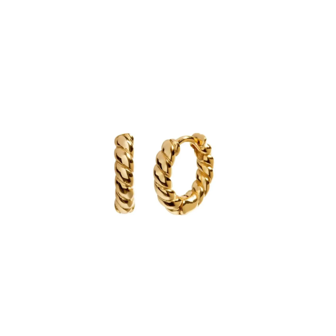 Croissant Earrings Gold