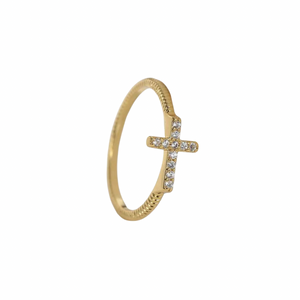 Cross Ring Gold