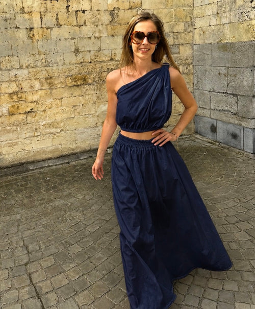 Camille set - marineblauw
