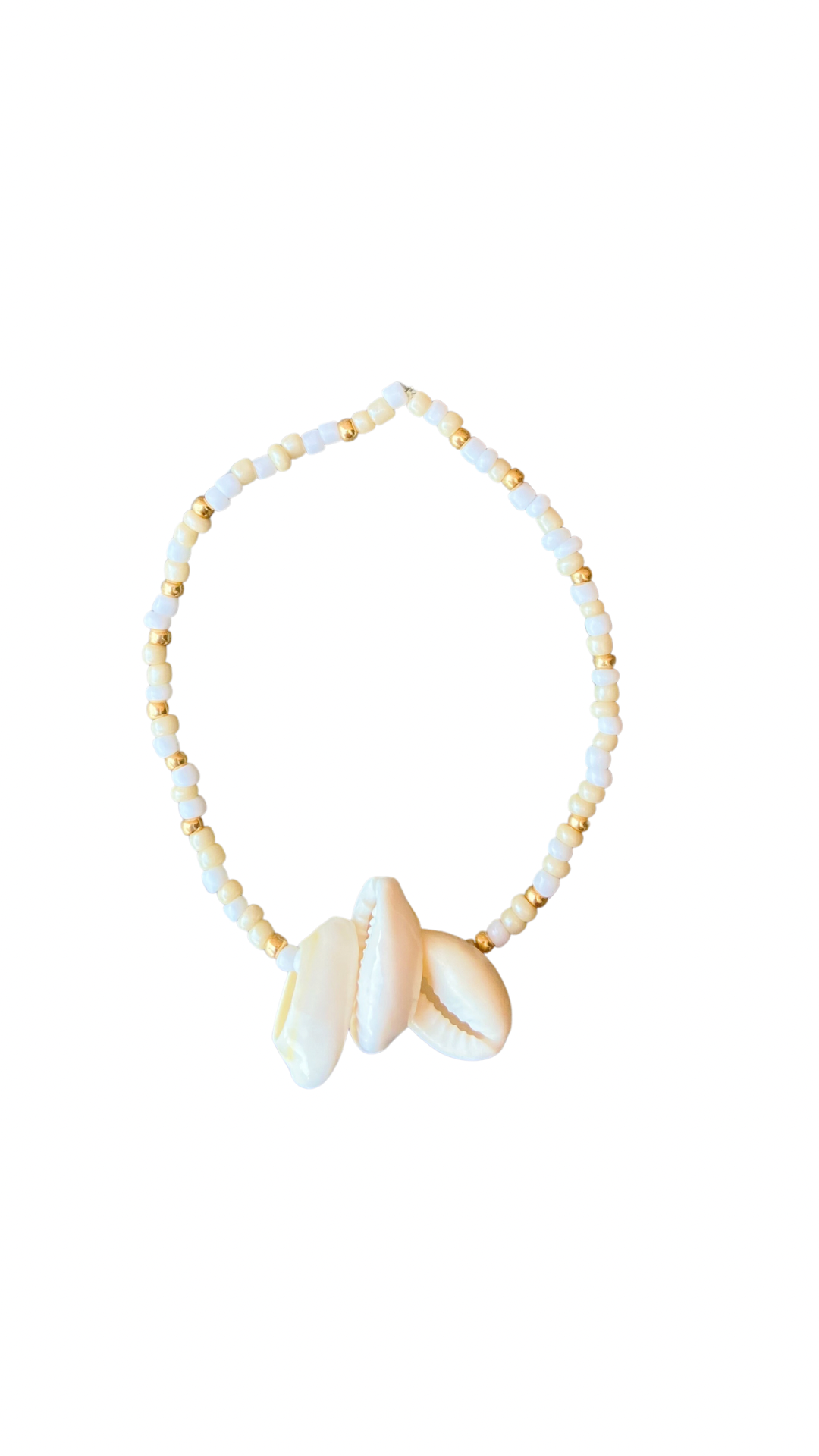 HANDMADE SHELL ANKLET GOLD