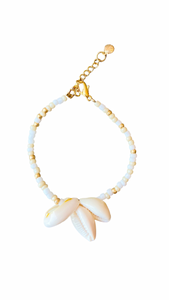 HANDMADE SHELL BRACELET GOLD