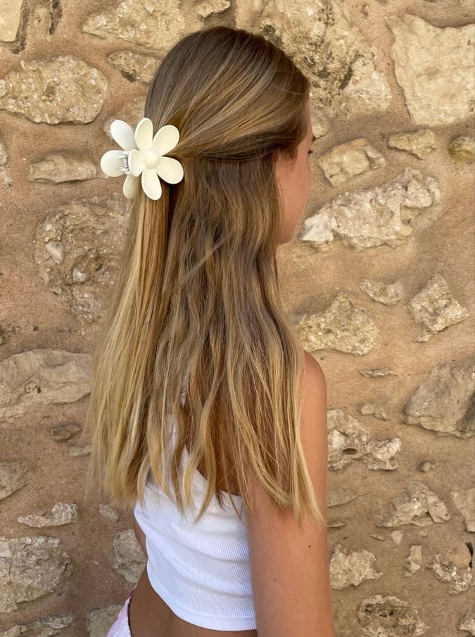 DAISY HAIR CLIP TURQOISE