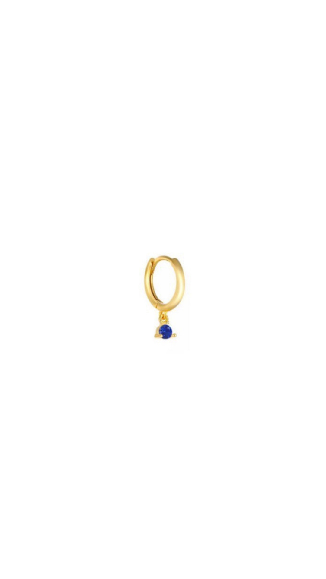 Sky Hoop Gold Cobalt Blue