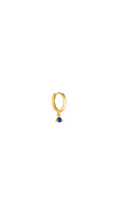 Sky Hoop Gold Cobalt Blue