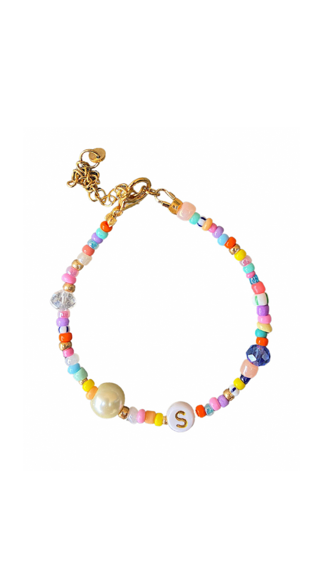 Handmade Initial Bracelet Gold