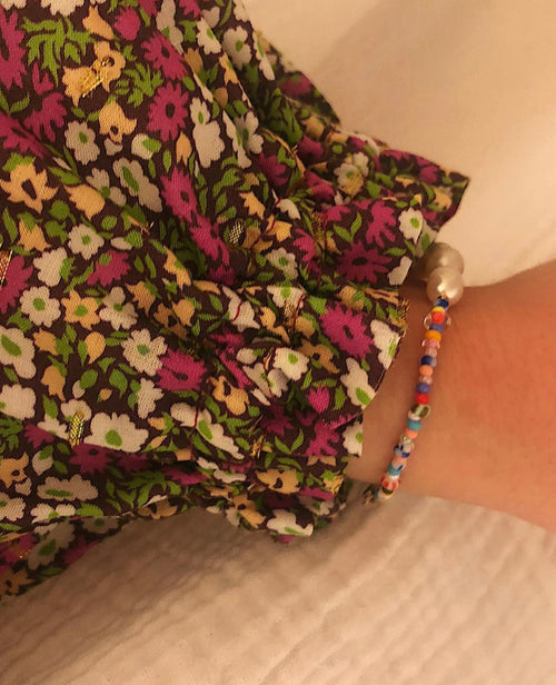 Colorful Freshwater Pearl Bracelet Gold