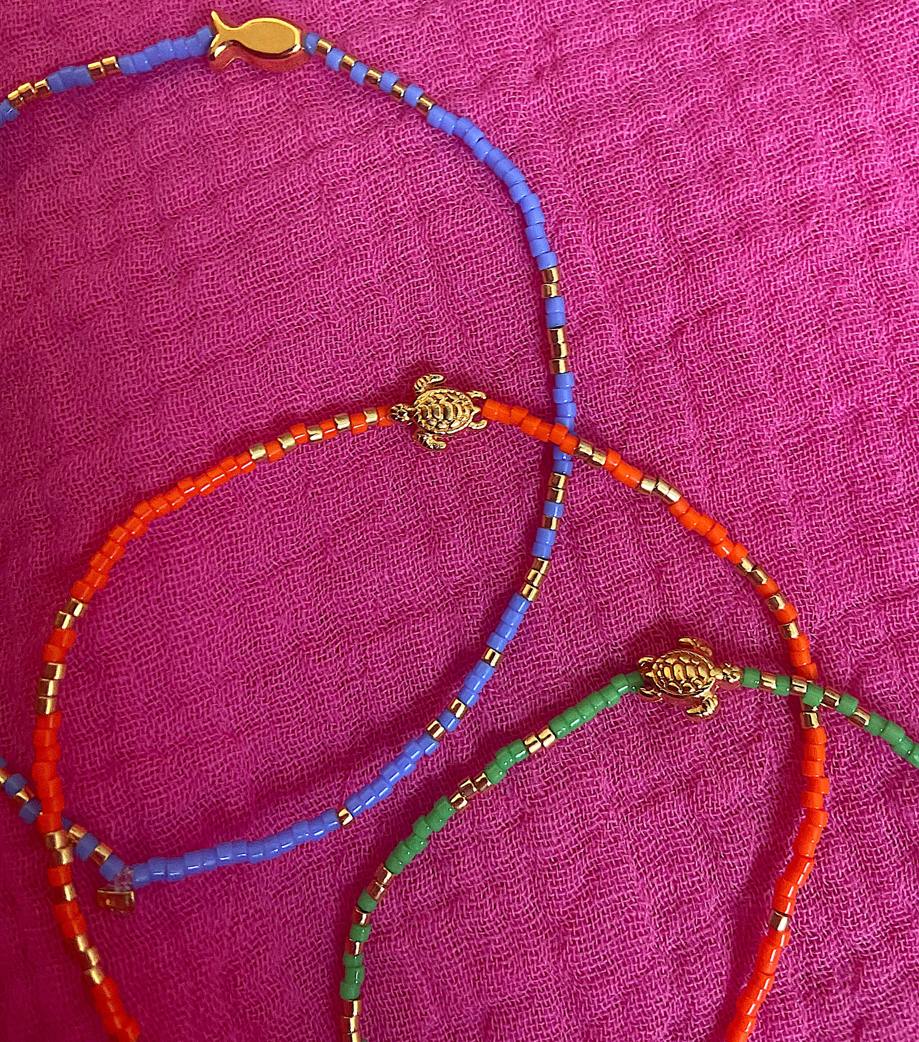 Handmade Miyuki Anklet Gold