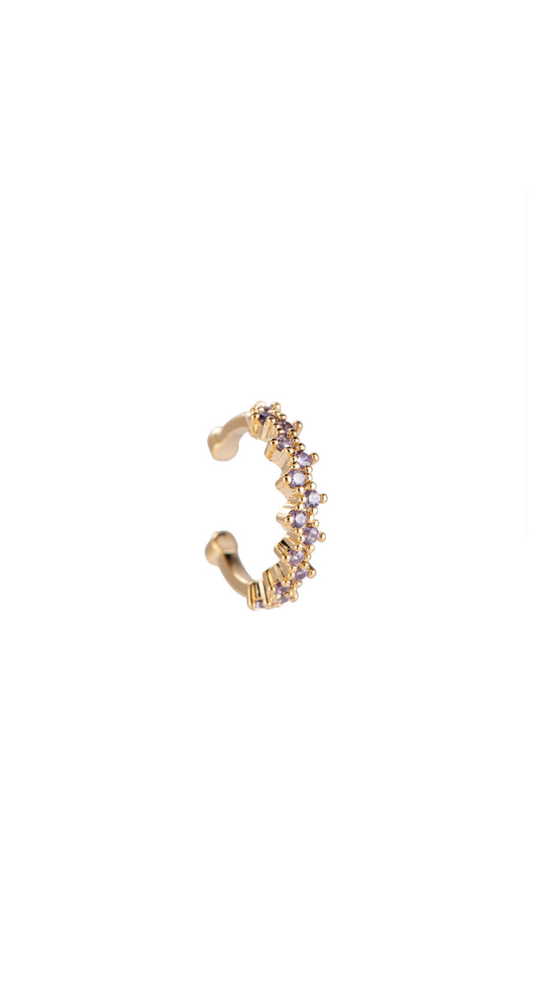 Shining Earcuff Gold Lila