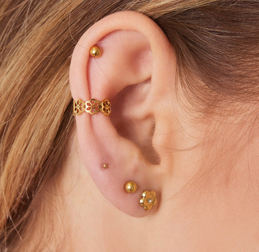 Earcuff Daisy Gold