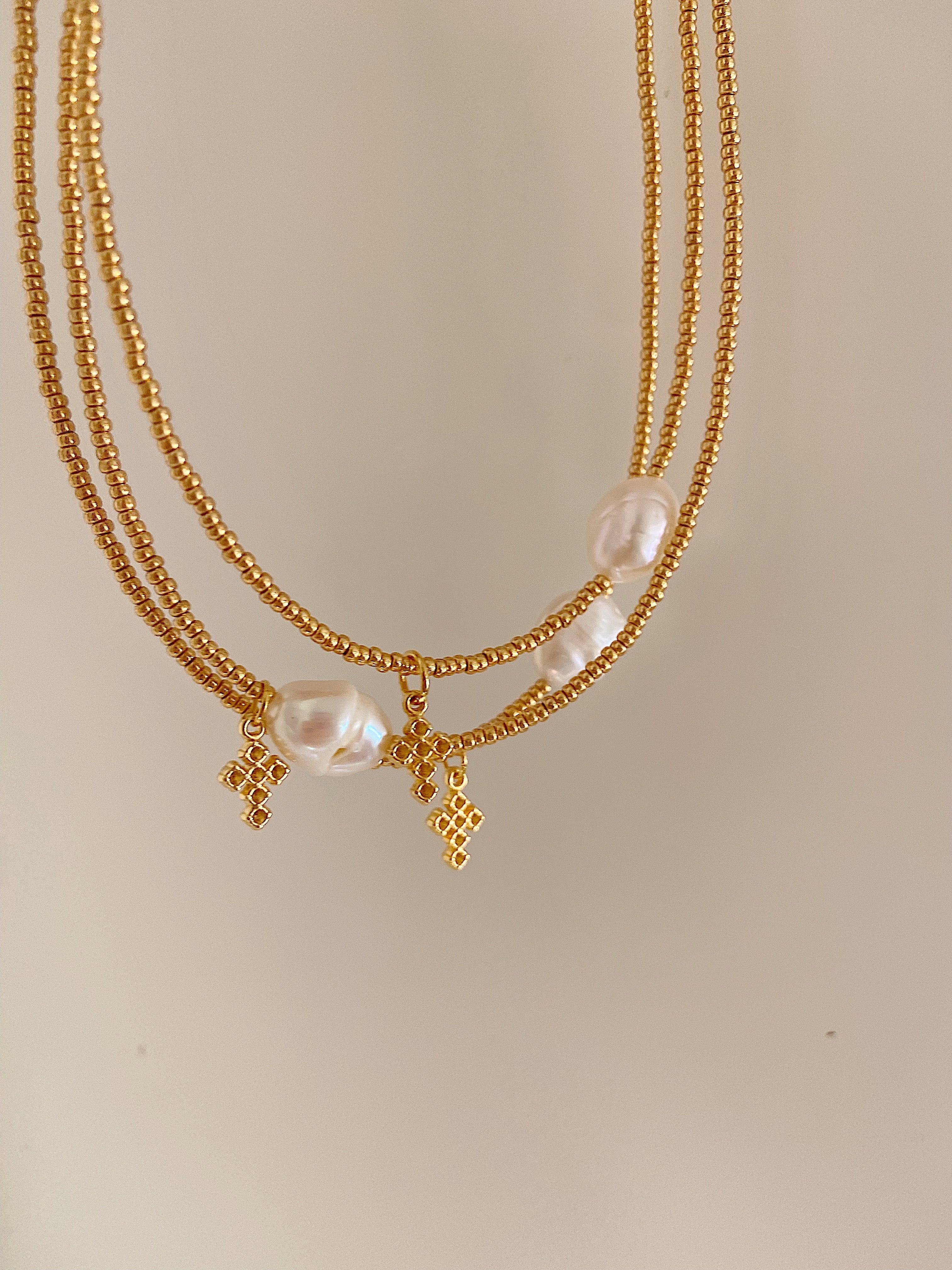 Handmade Appoline Necklace Gold